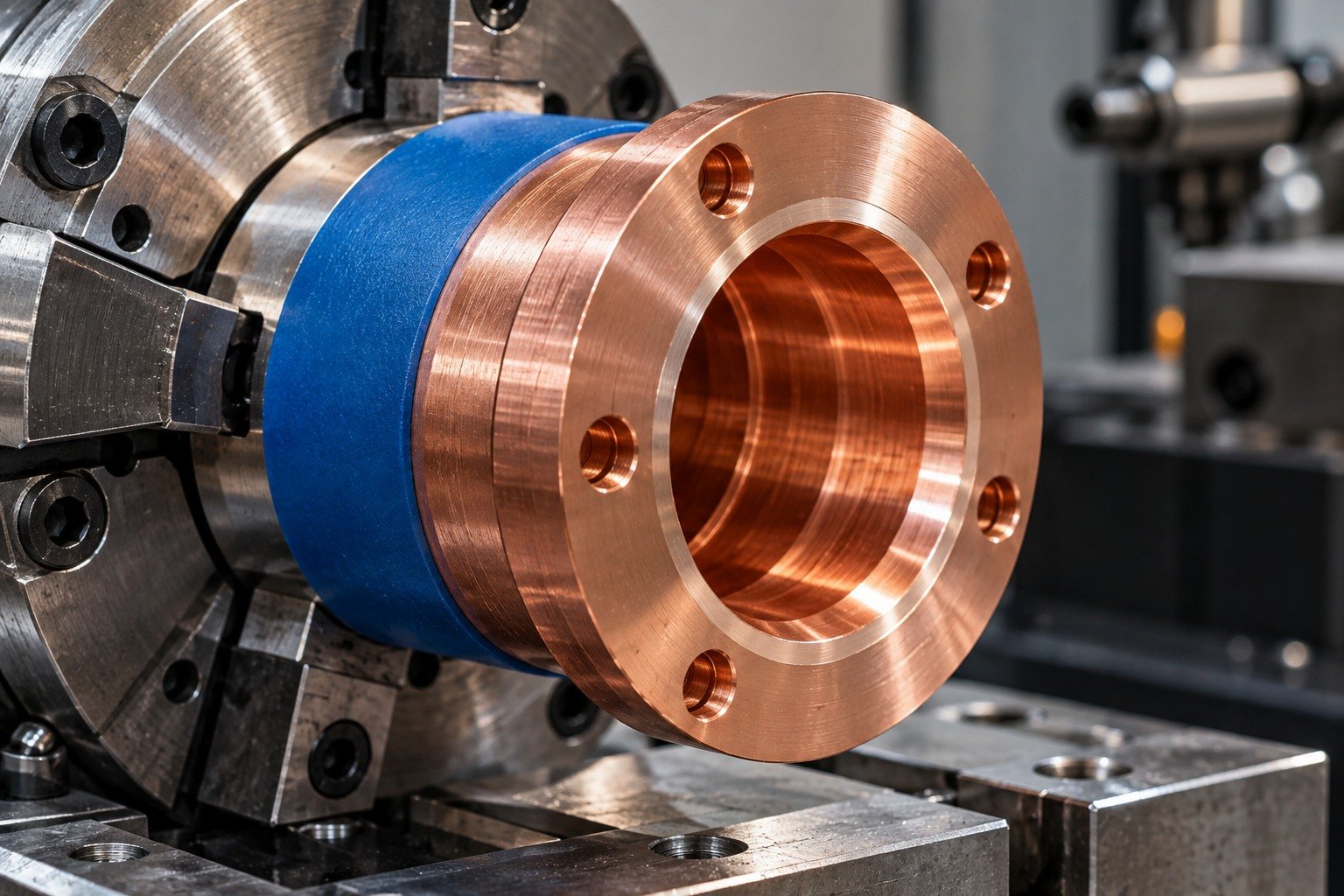 Contact-land protection review for a copper connector — illustrative generated component concept