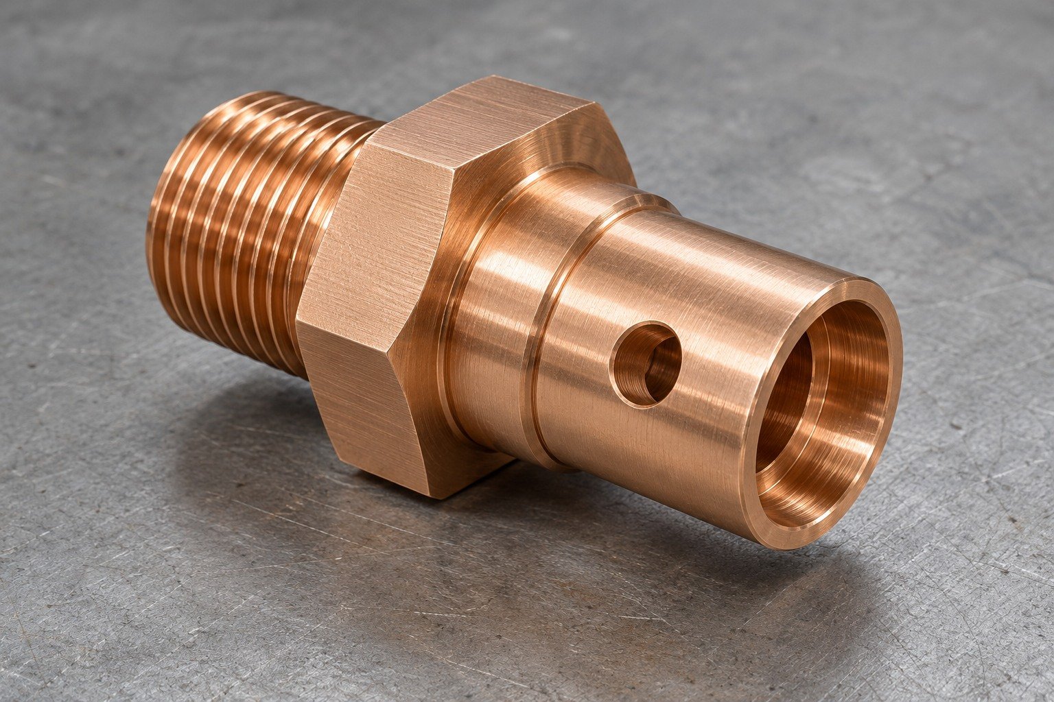C14500 threaded socket concept — illustrative generated component concept