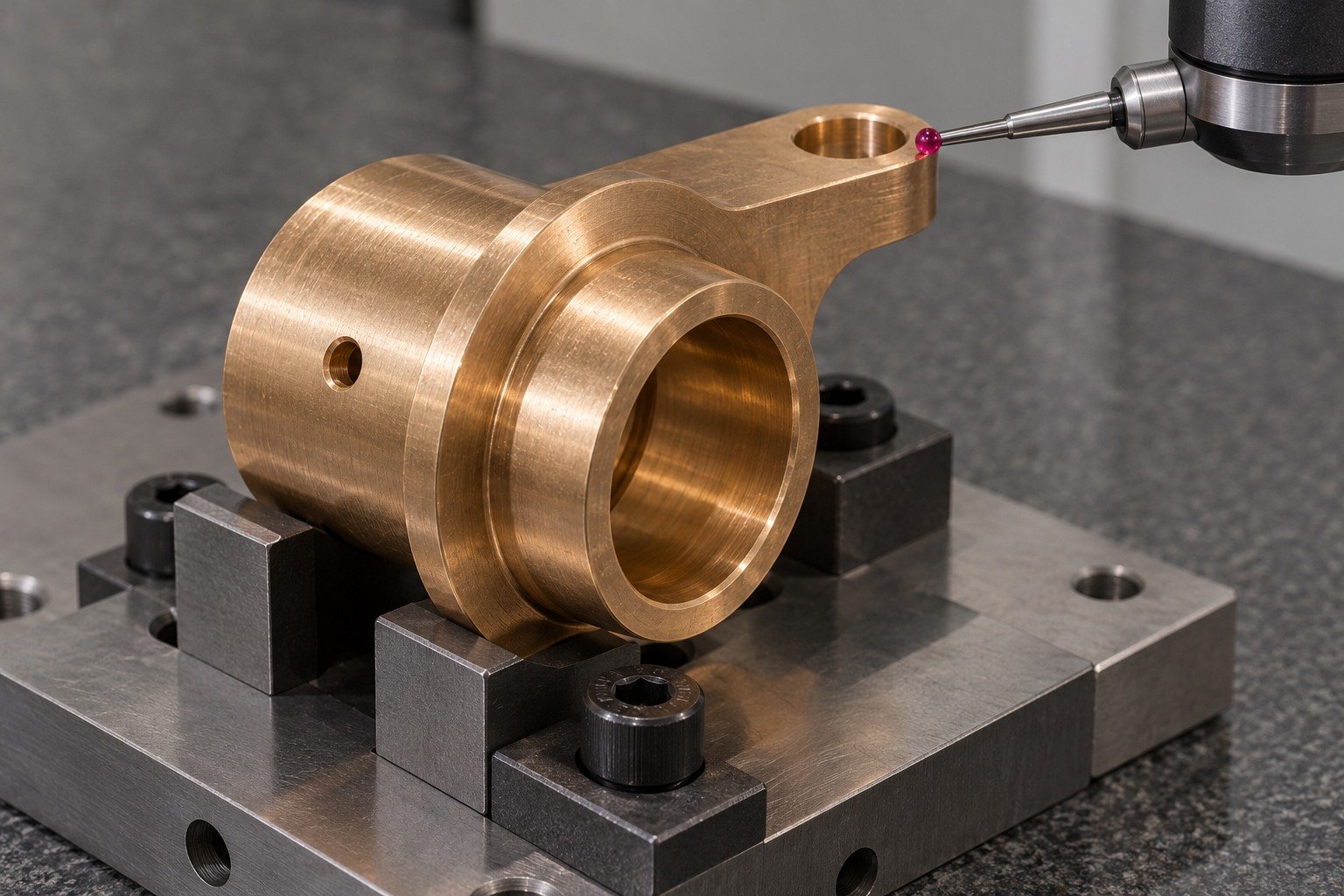 Datum inspection of stepped sleeve — illustrative generated component concept