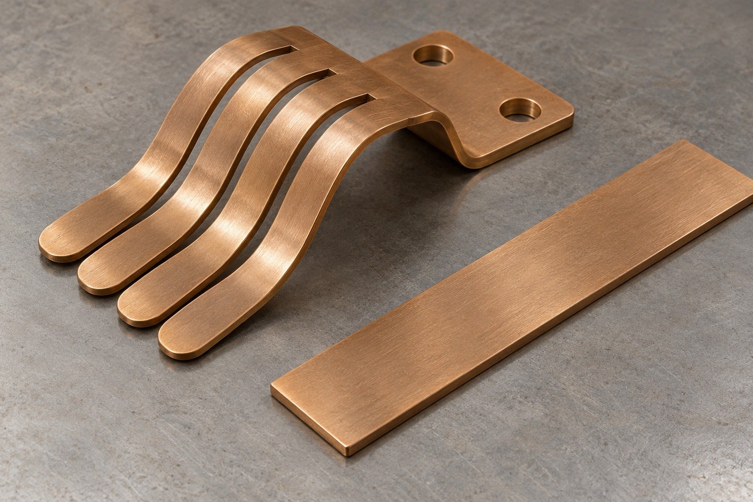 Stock-form review for bronze four tongue contact — illustrative generated component concept