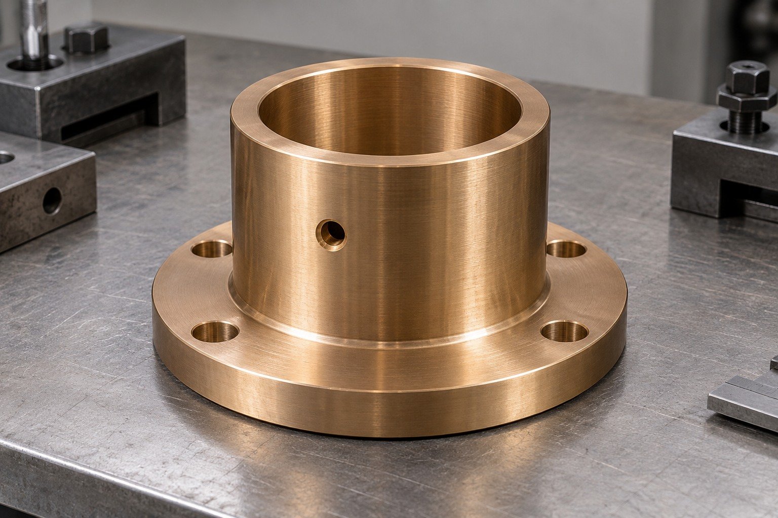Bearing-bronze bushing wall and bore concept — illustrative generated component concept
