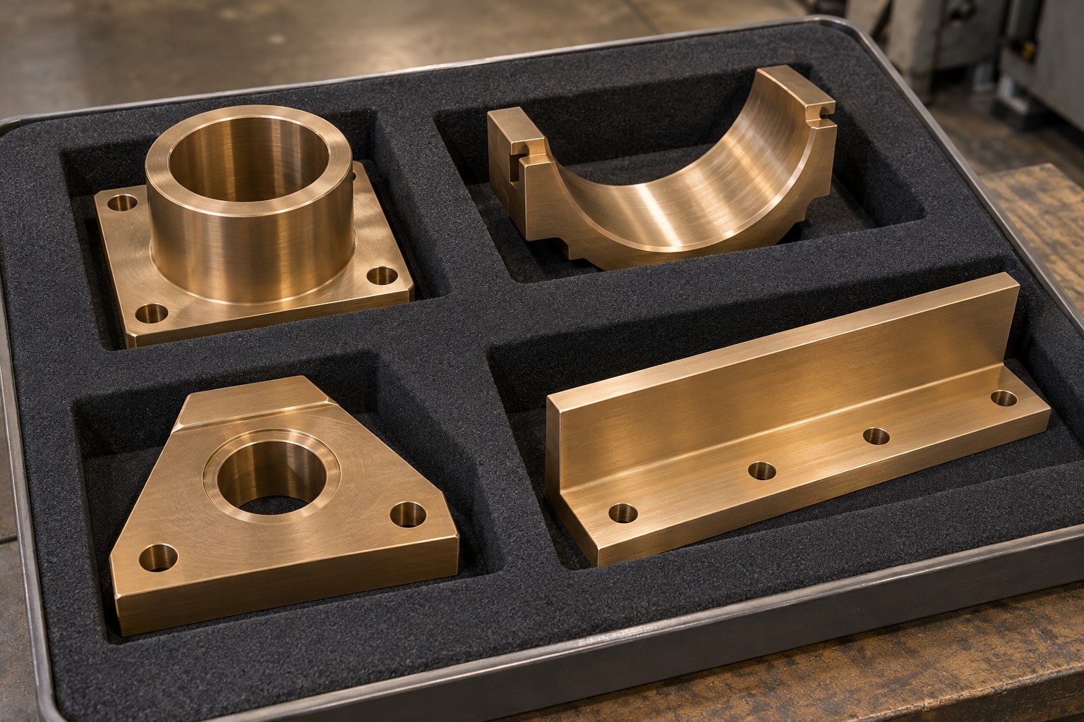 Separate protective packing of high-leaded bronze concepts — illustrative generated component concept