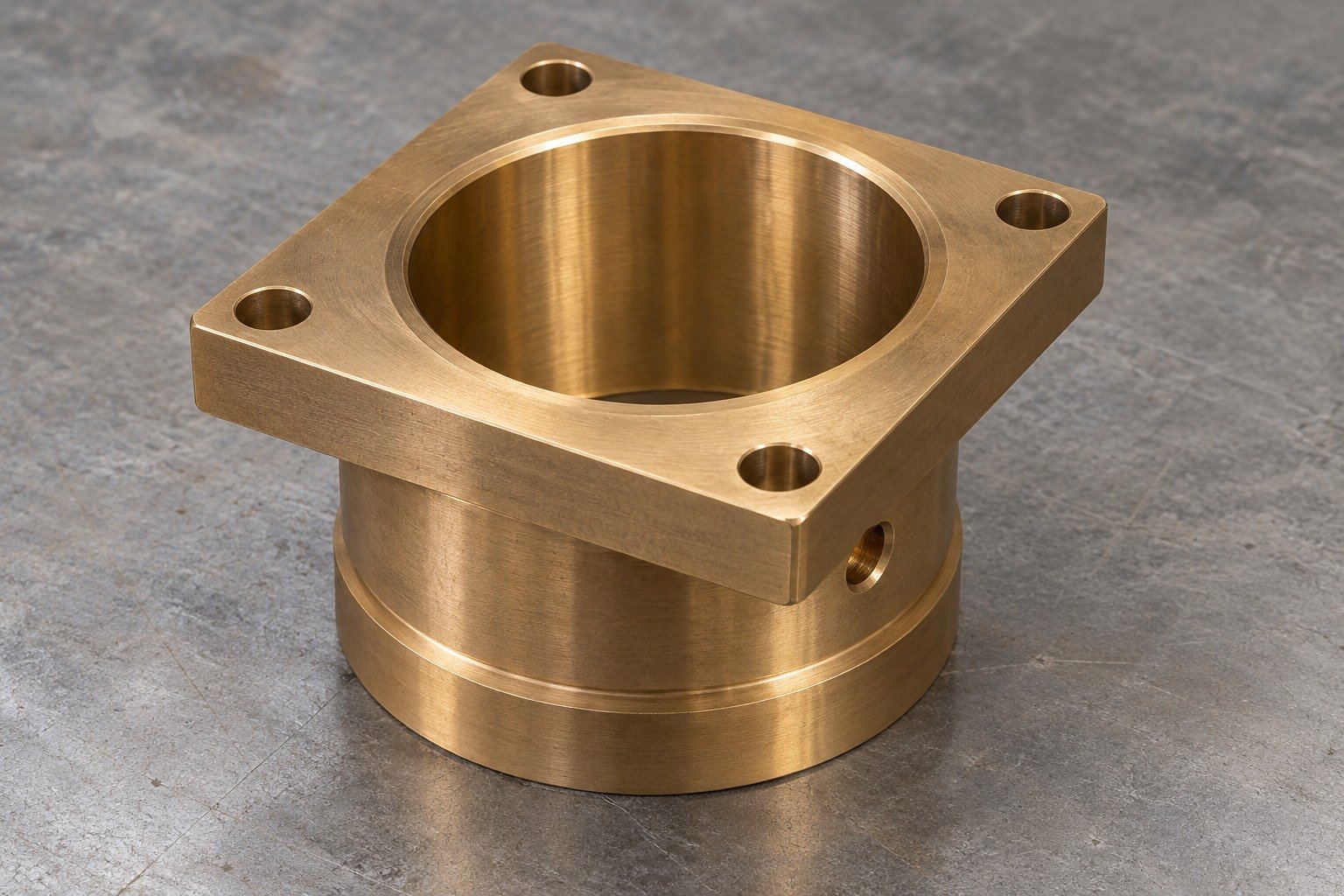 Bronze bushing bore and wall review — illustrative generated component concept