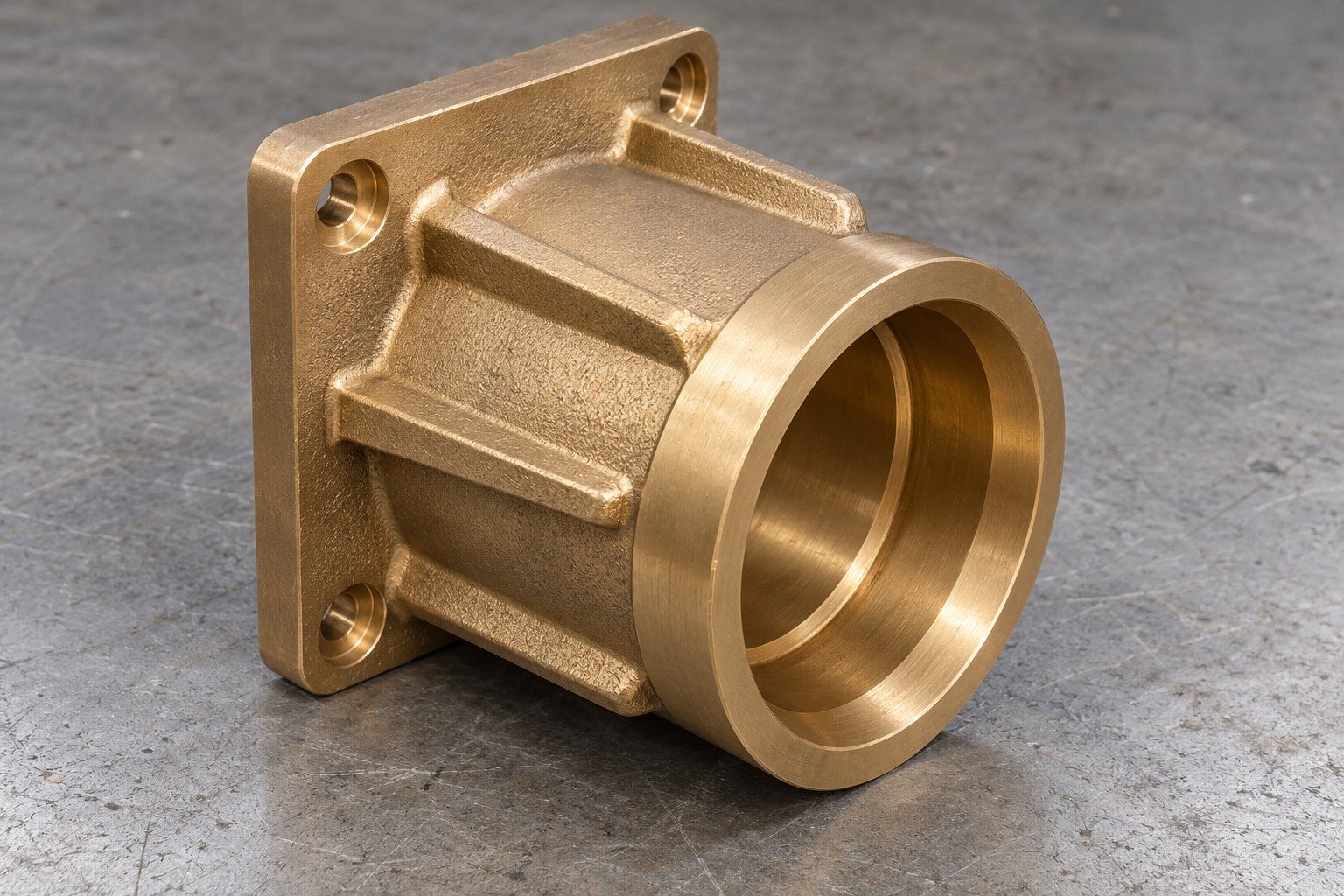 C95400 heavy bearing sleeve concept — illustrative generated component concept