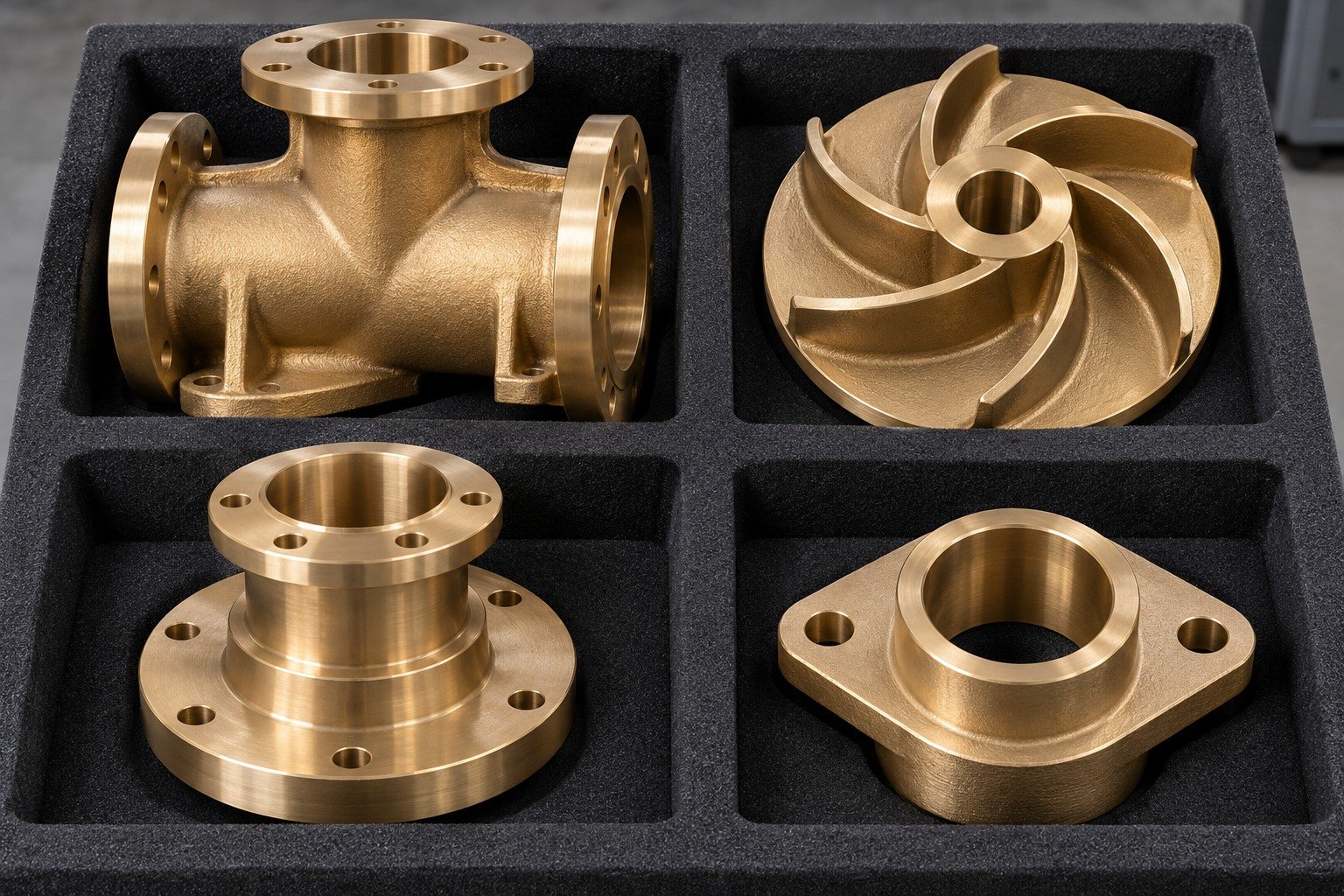 Separate packing of nickel-aluminum bronze fluid and marine concepts — illustrative generated component concept