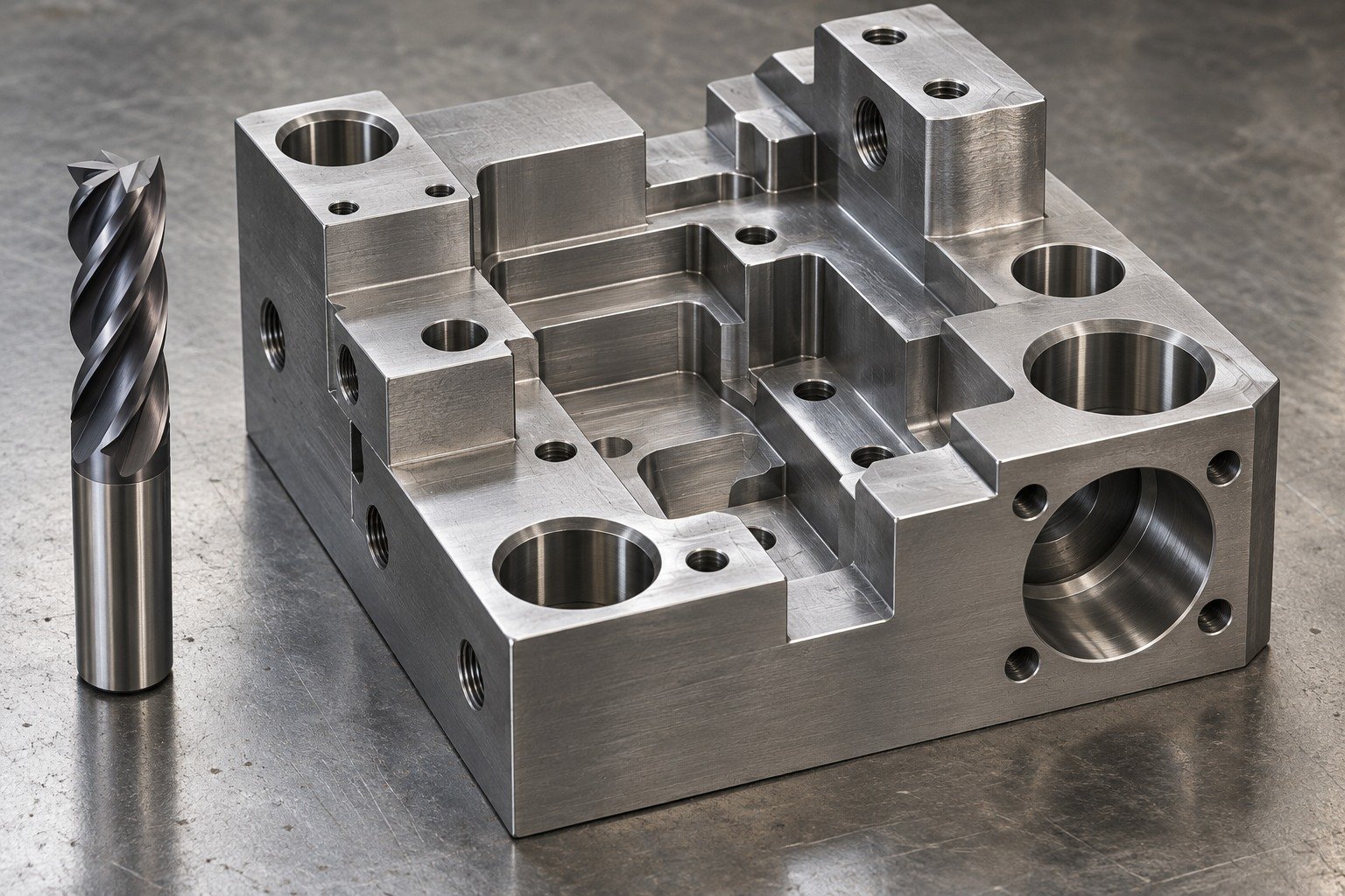 CNC Machining carbon or alloy steel component — illustrative component concept
