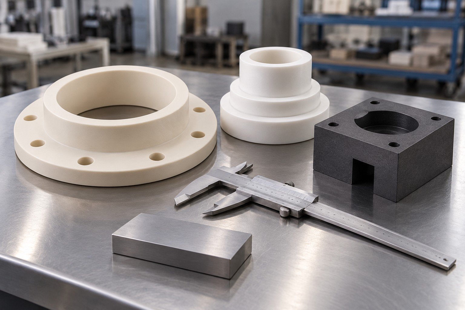 Specialty ceramic and graphite inspection concepts — illustrative generated concept