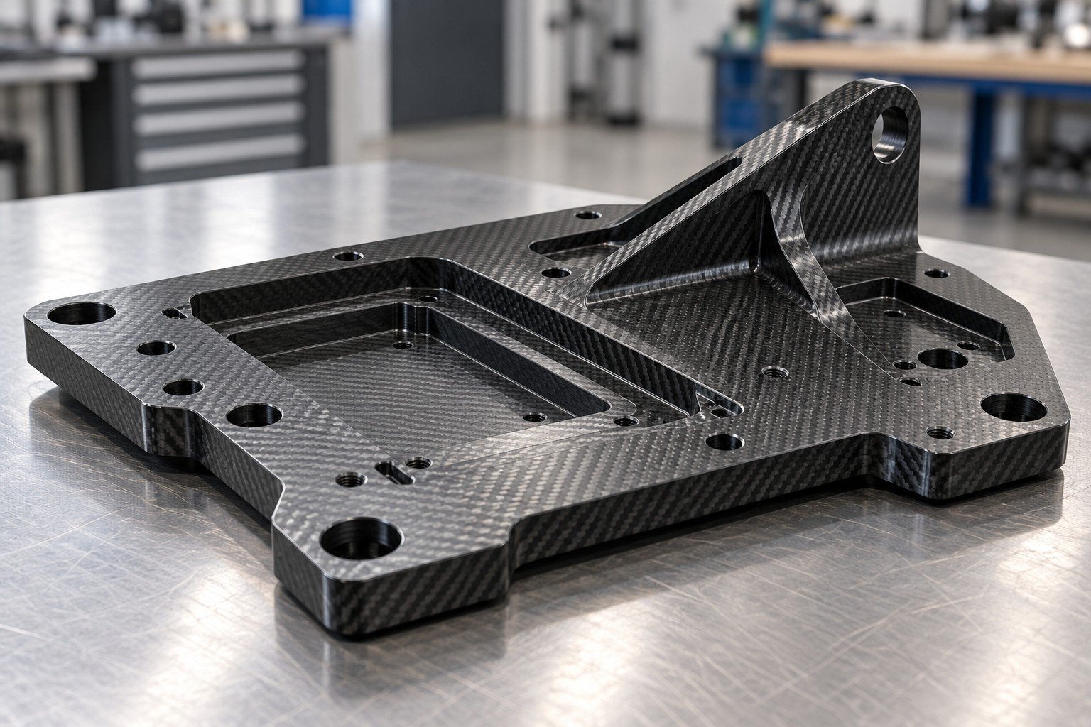 Cured Composite Machining — illustrative generated concept