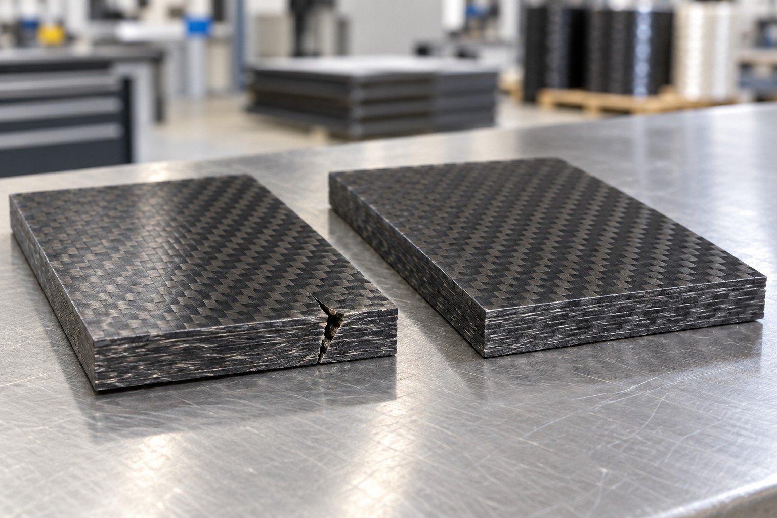 Composite delamination & defects review — illustrative generated concept