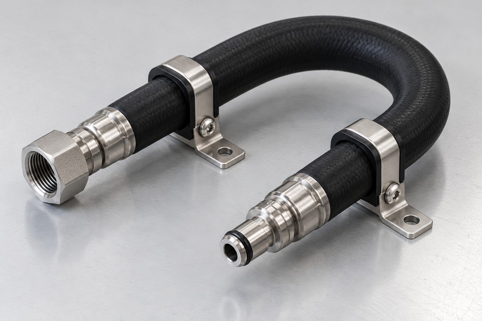 Illustrative selected hose assemblies concept, not documentary company or customer photography