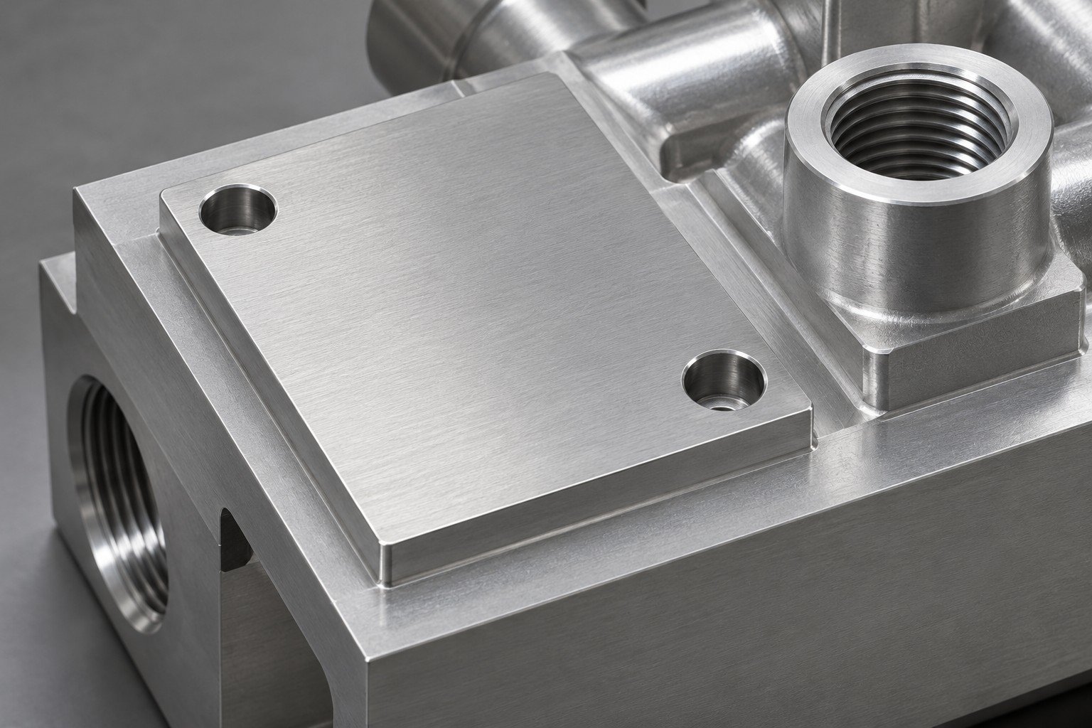 Illustrative final contact face on a cooling manifold concept, not documentary company or customer photography