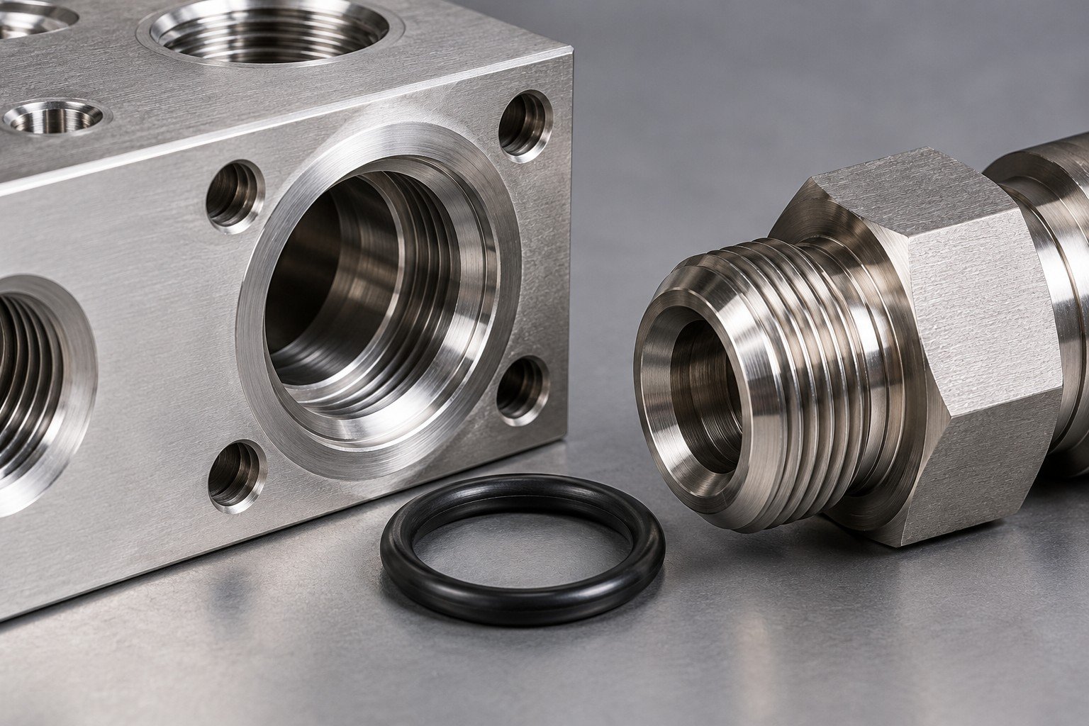 Illustrative wetted compatibility review for a cooling manifold concept, not documentary company or customer photography