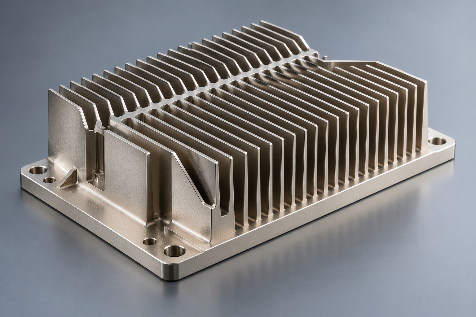 Illustrative electroless nickel option custom heat sinks concept