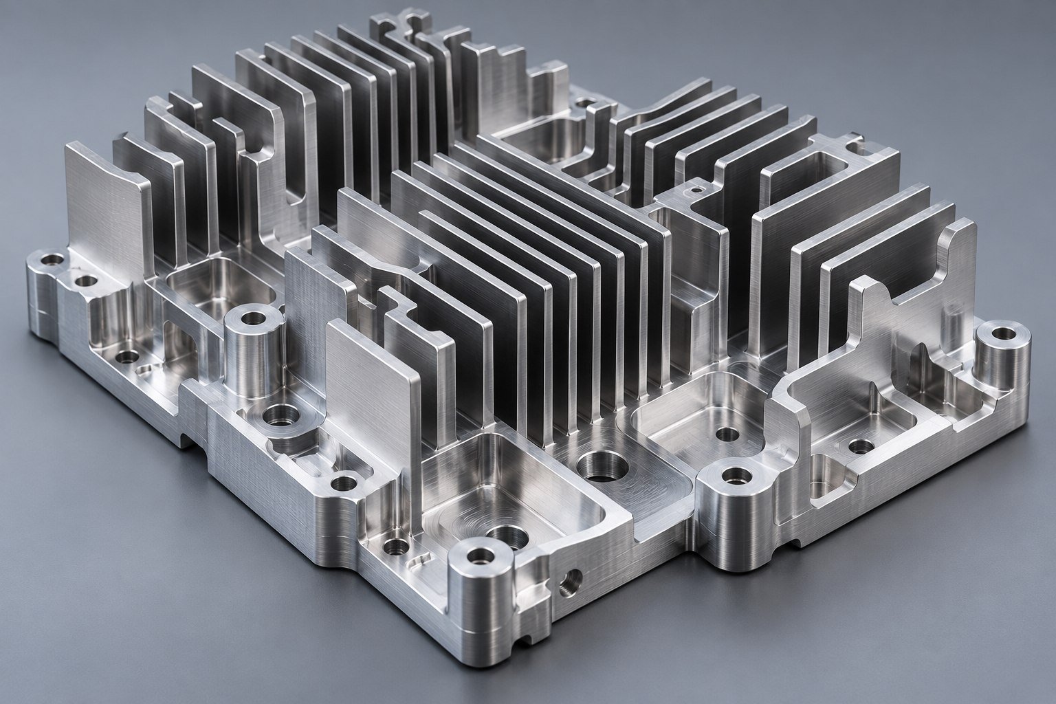 Illustrative cnc-machined heat sinks concept
