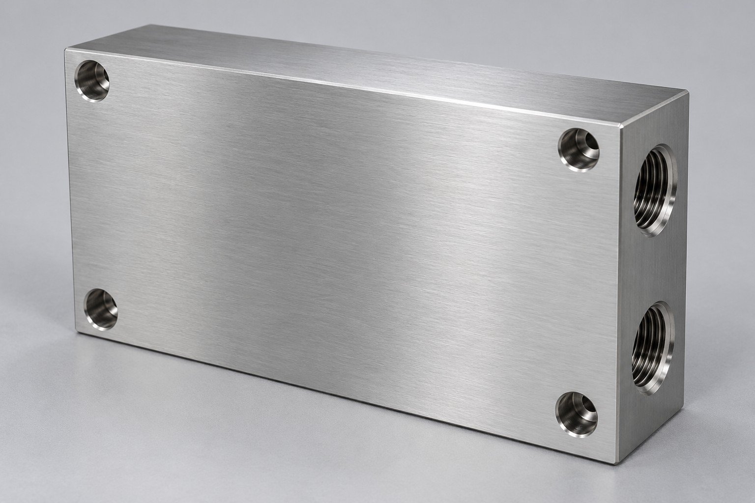 Illustrative exterior mounting datum face on a cooling interface block concept, not documentary company or customer photography