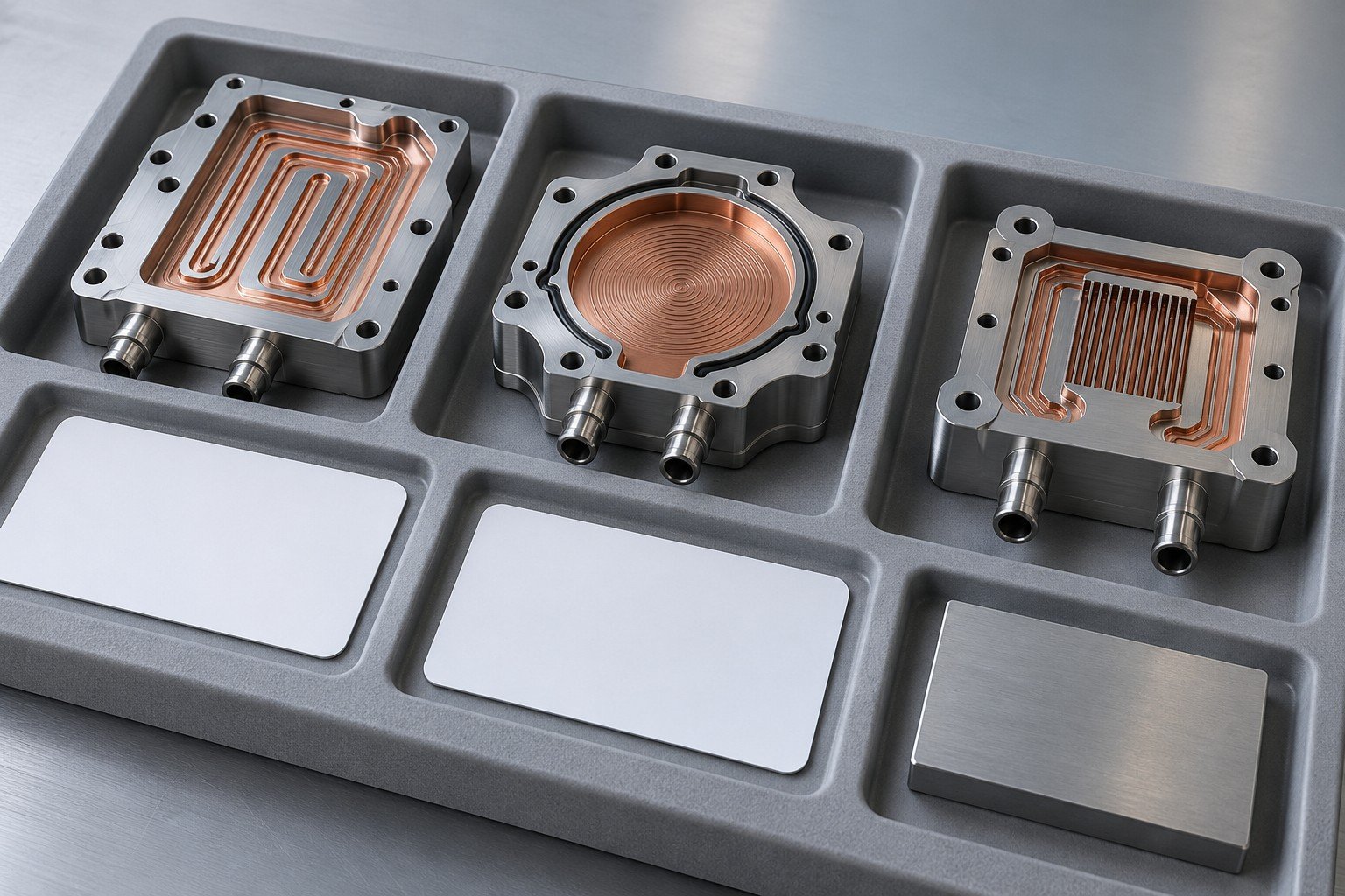 Illustrative traceability and revision review for data center cooling components concept, not documentary company or customer photography
