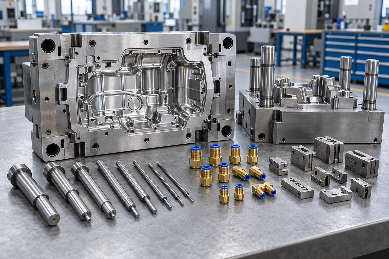 Tool Handover & Spares — illustrative casting tooling concept