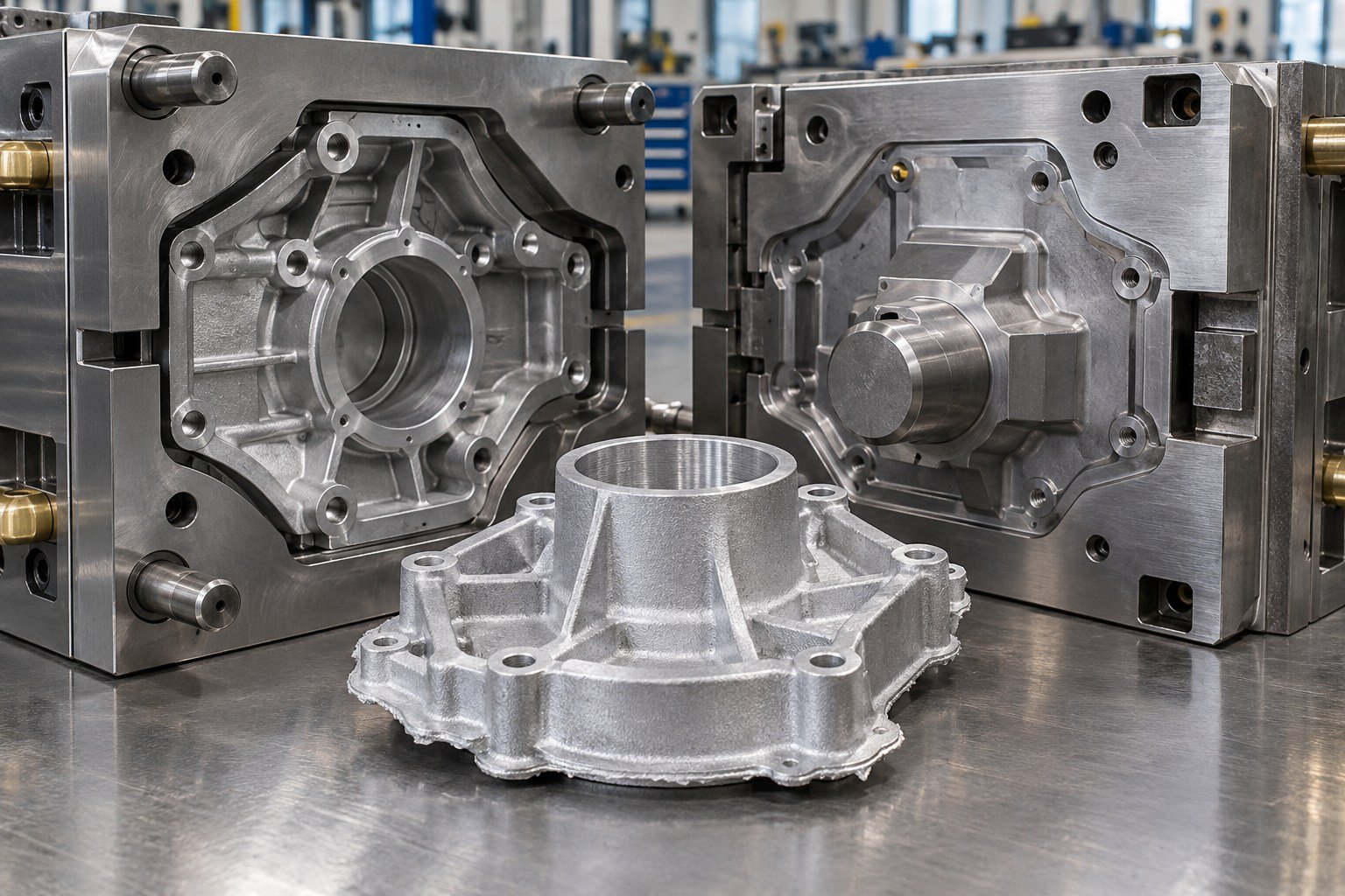 Check Flash at the Tool and the Trial — illustrative casting tooling concept