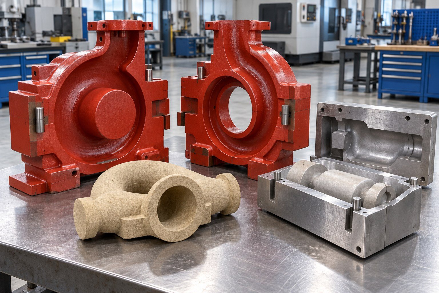 Sand Casting — illustrative casting tooling concept