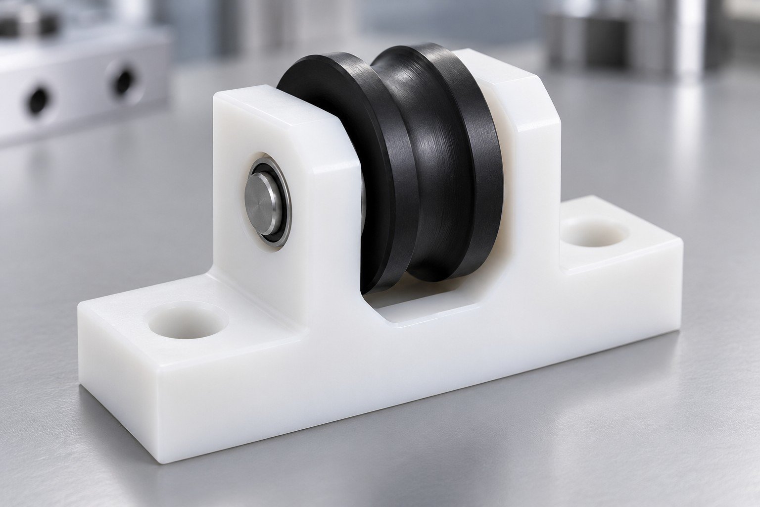 Wear & Mating polymer design component — illustrative generated concept