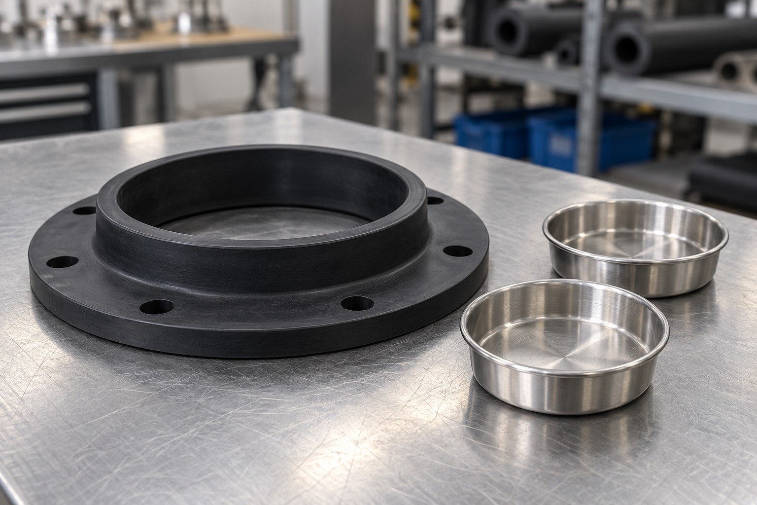 EPDM media & oil contact review — illustrative generated concept