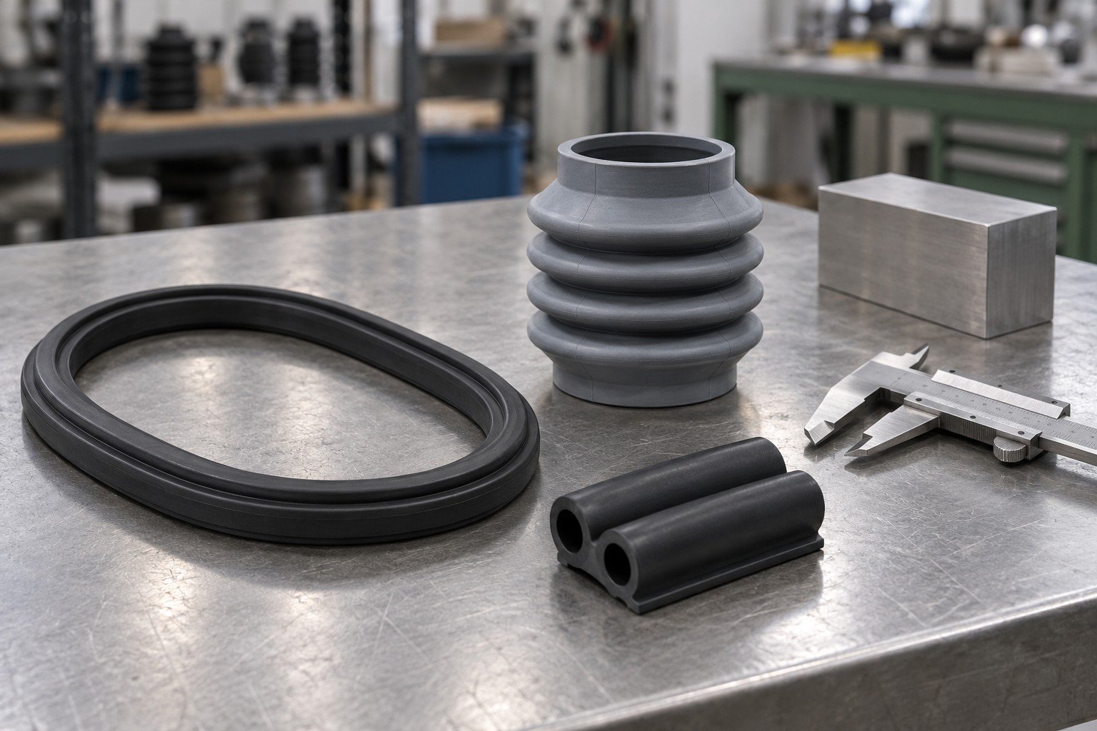 EPDM seal and boot concepts for receiving inspection — illustrative generated concept
