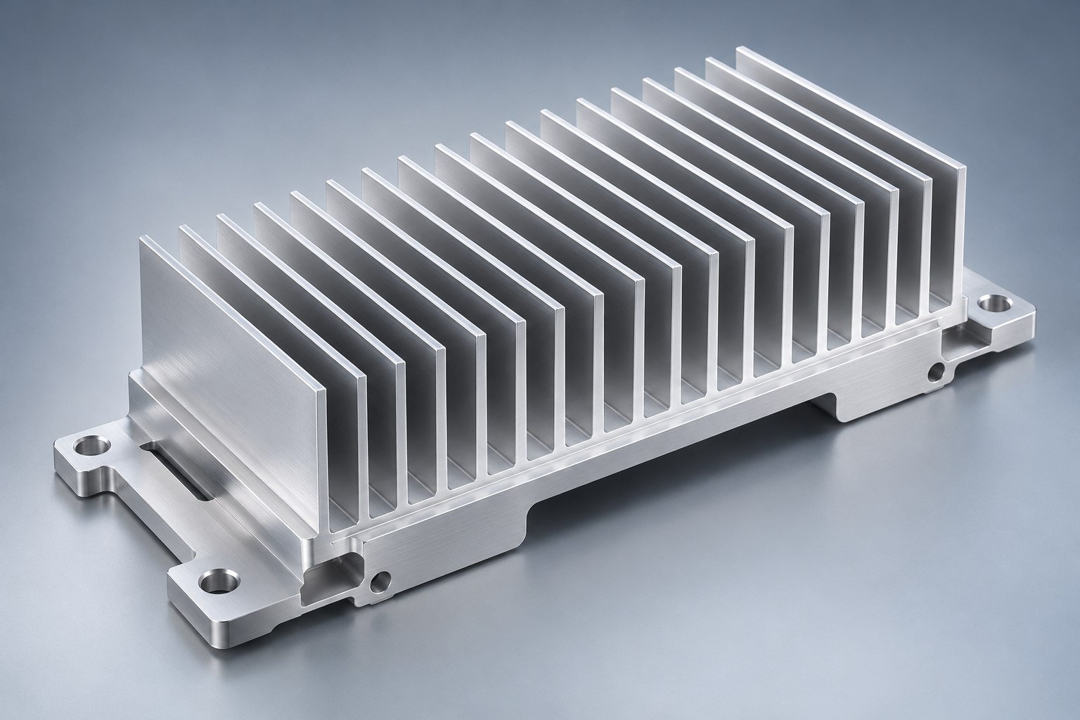 Illustrative clear anodized aluminum extruded heat sinks concept