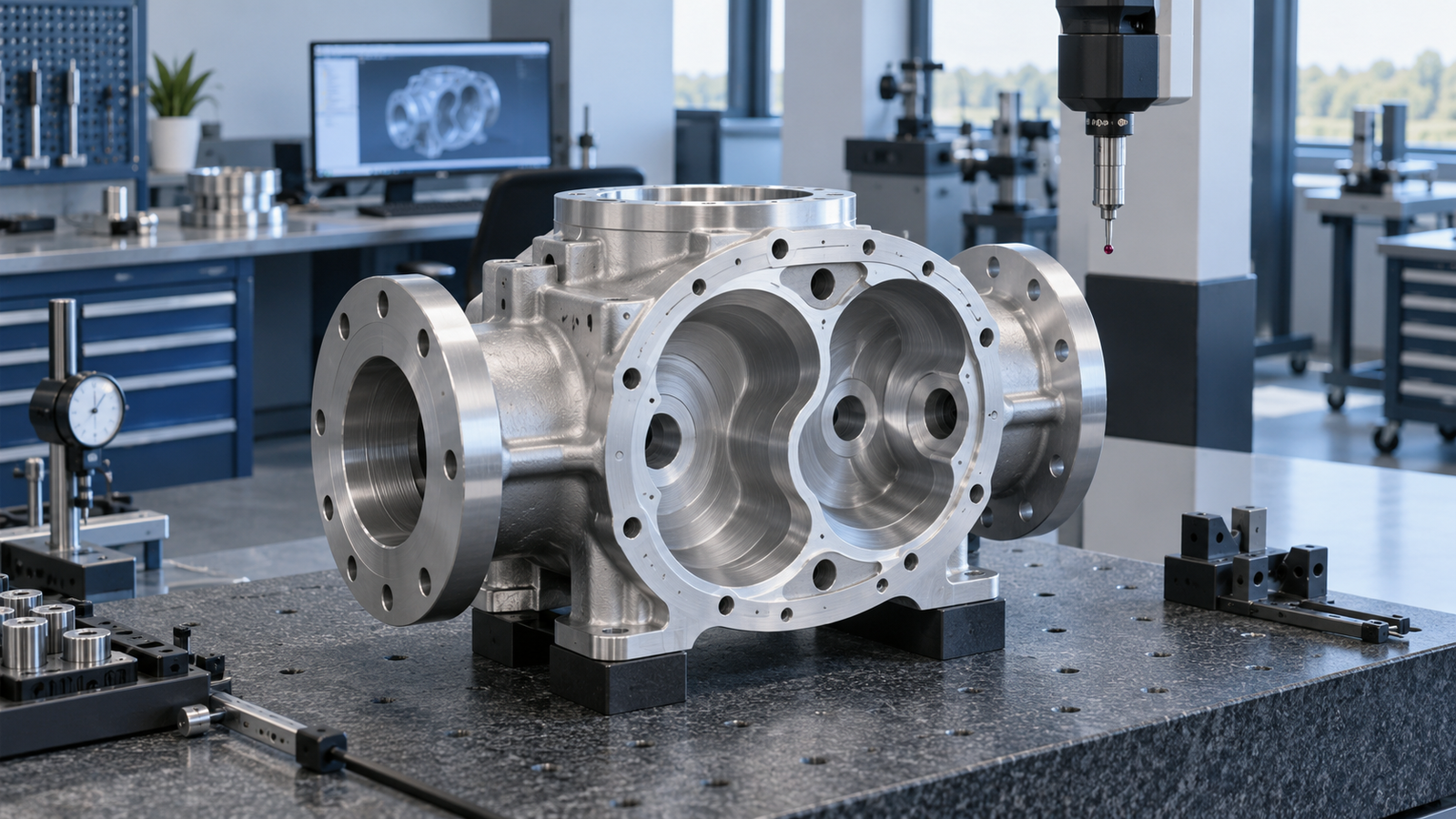 Illustrative cnc machining part for process-specific dimensional review
