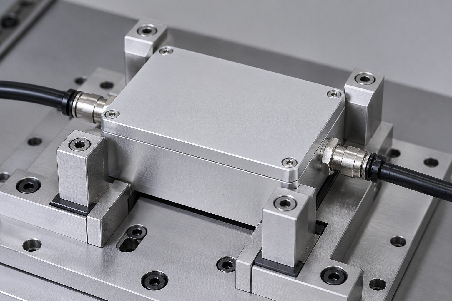 Illustrative fluid integrity review for fiber laser cooling components; not documentary customer photography