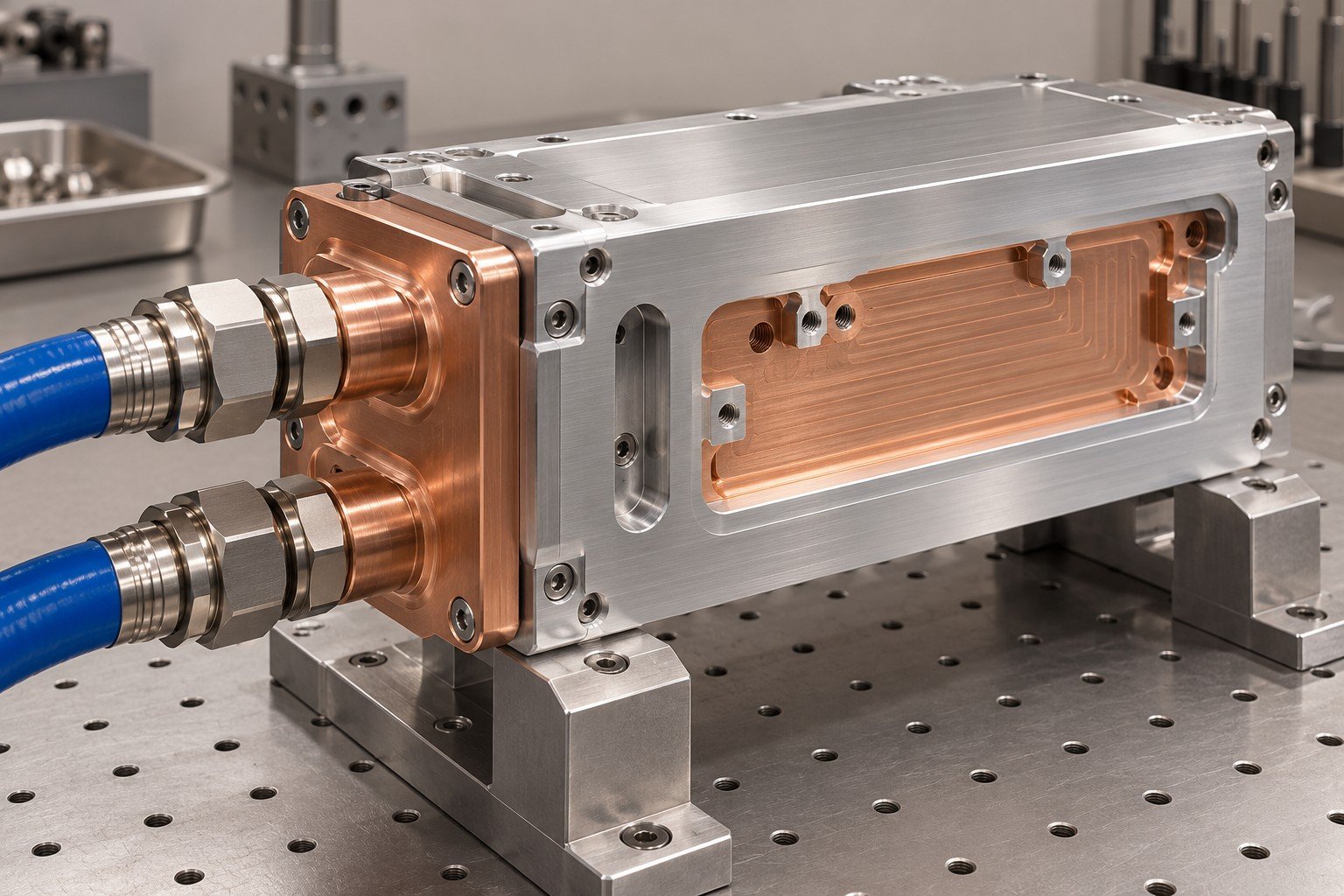 Illustrative dew point and operation review for fiber laser cooling components; not documentary customer photography