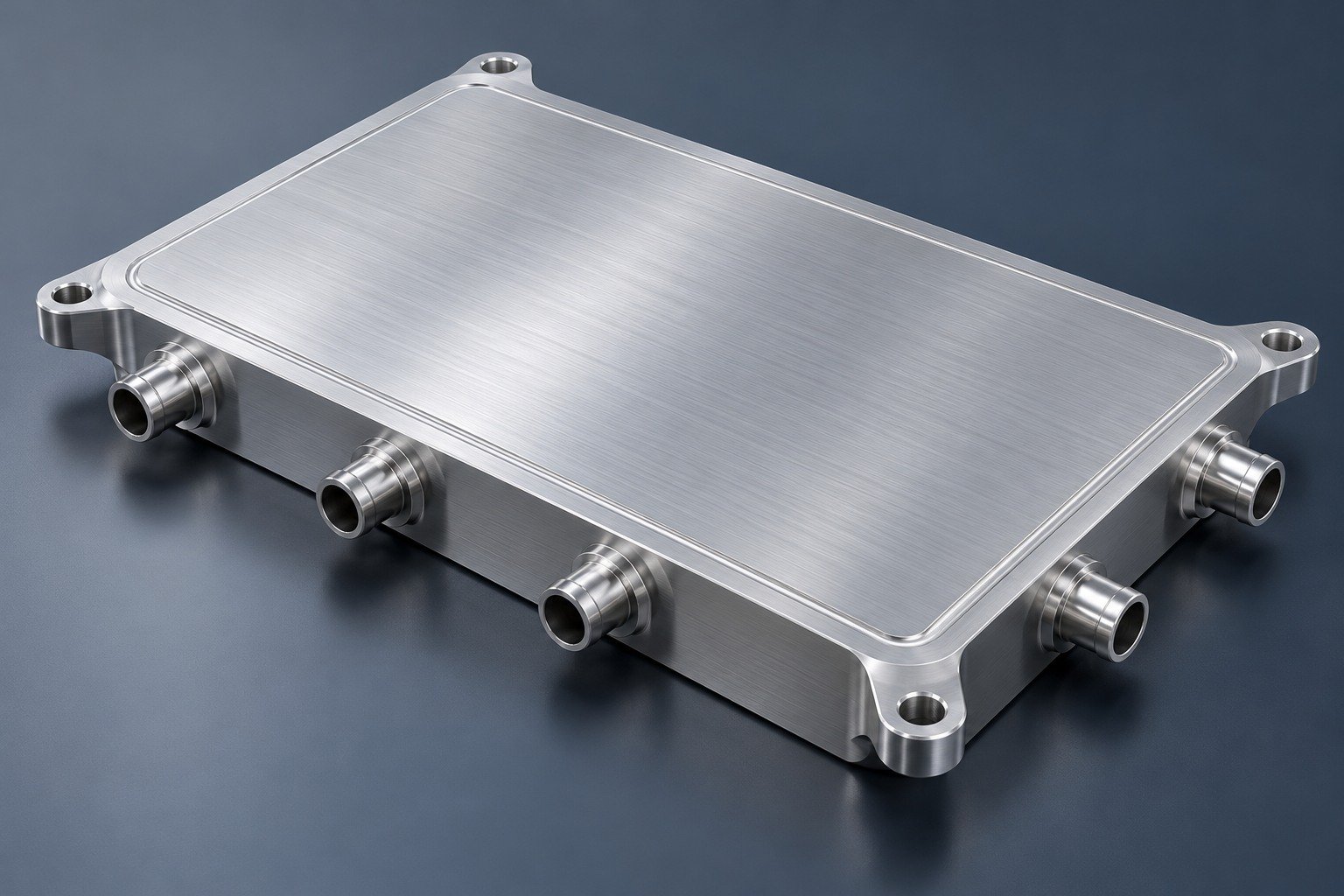 Illustrative FSW cold plates assembly concept, not a customer part