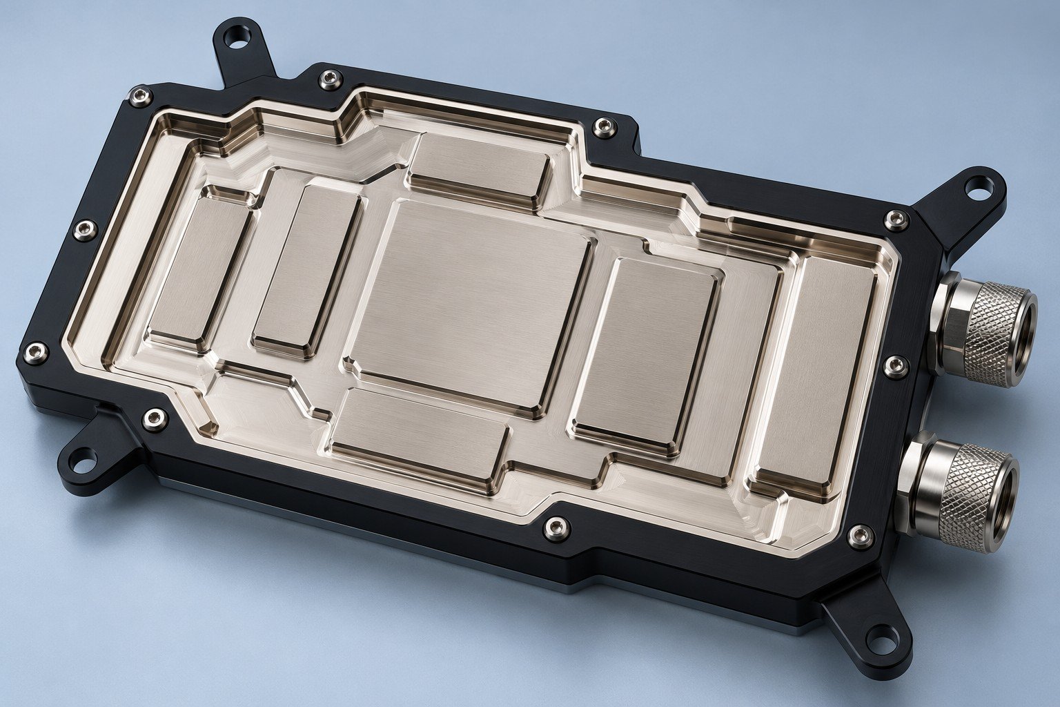 Illustrative page-specific gpu / cpu cold plates component concept, not a customer part