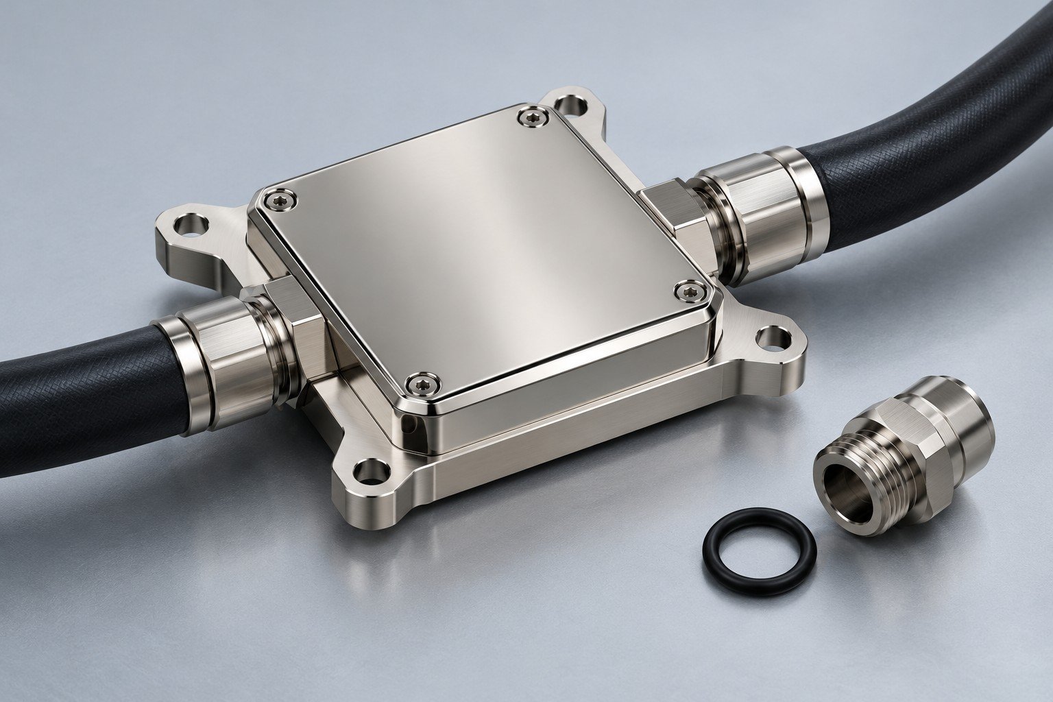 Illustrative coolant and hydraulic inputs concept, not documentary company or customer photography