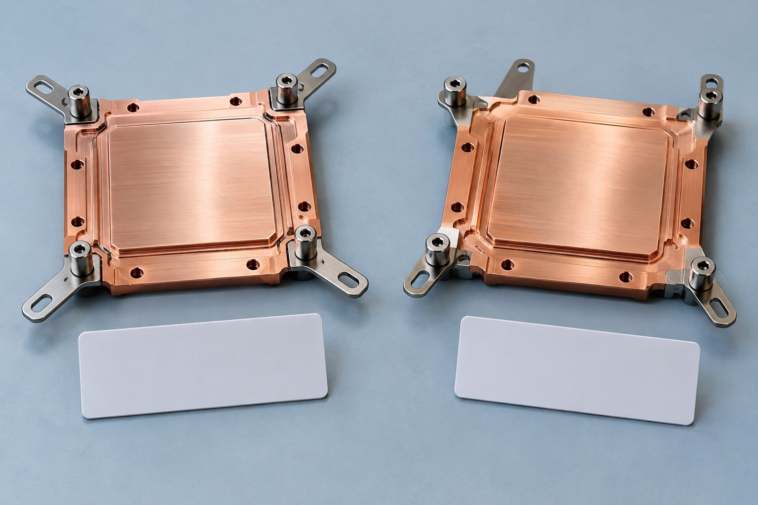 Illustrative thermal acceptance review for processor cooling components concept, not documentary company or customer photography