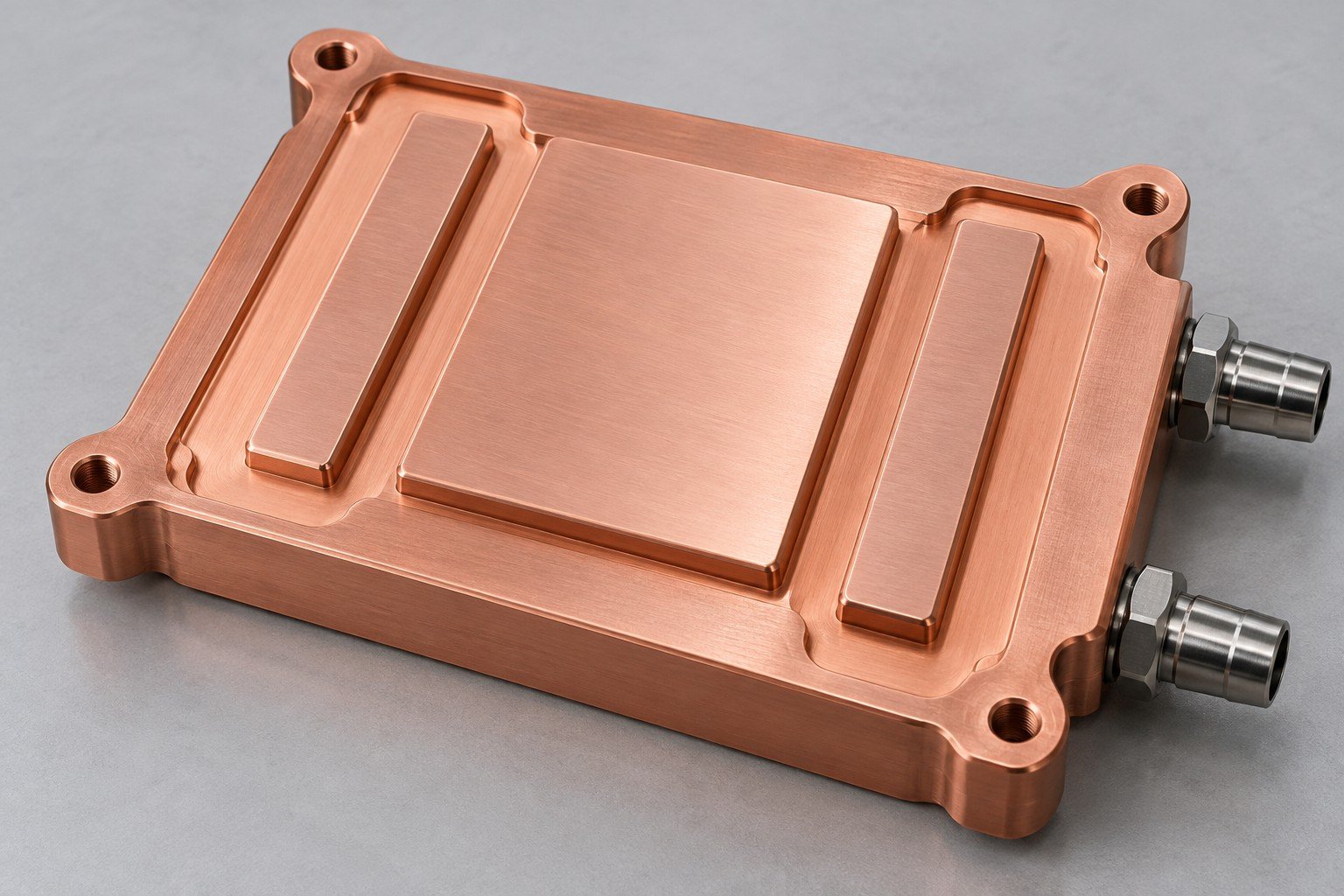 Illustrative gpu stepped contact plate concept, not documentary company or customer photography