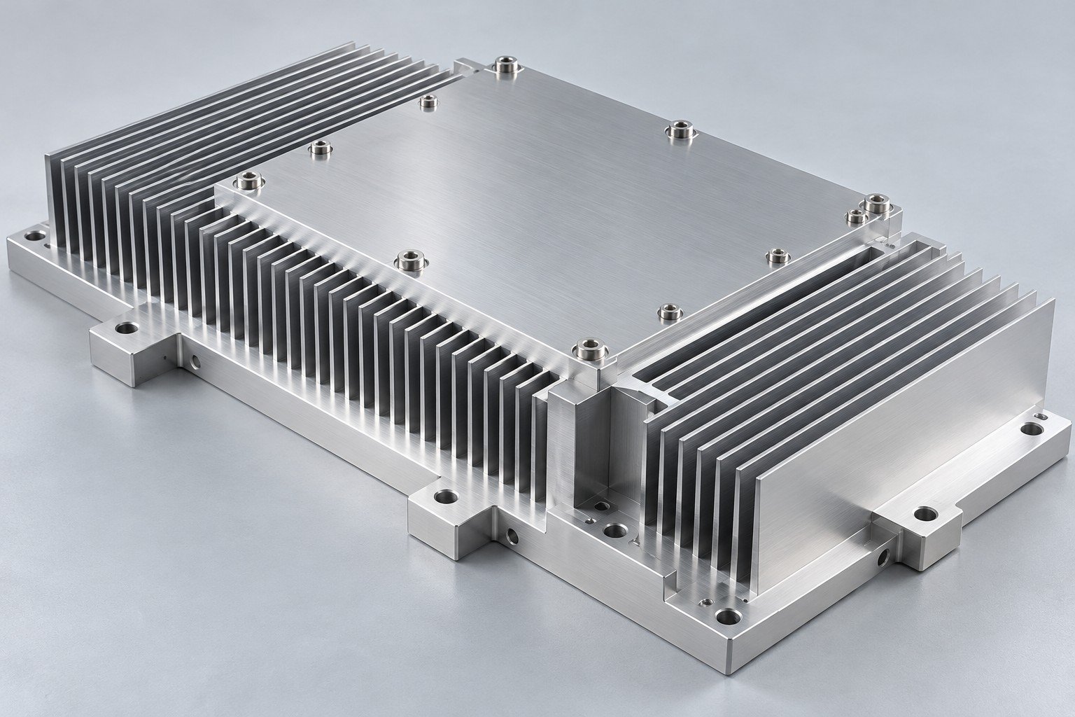 Illustrative air-cooled heat sinks concept, not documentary company or customer photography