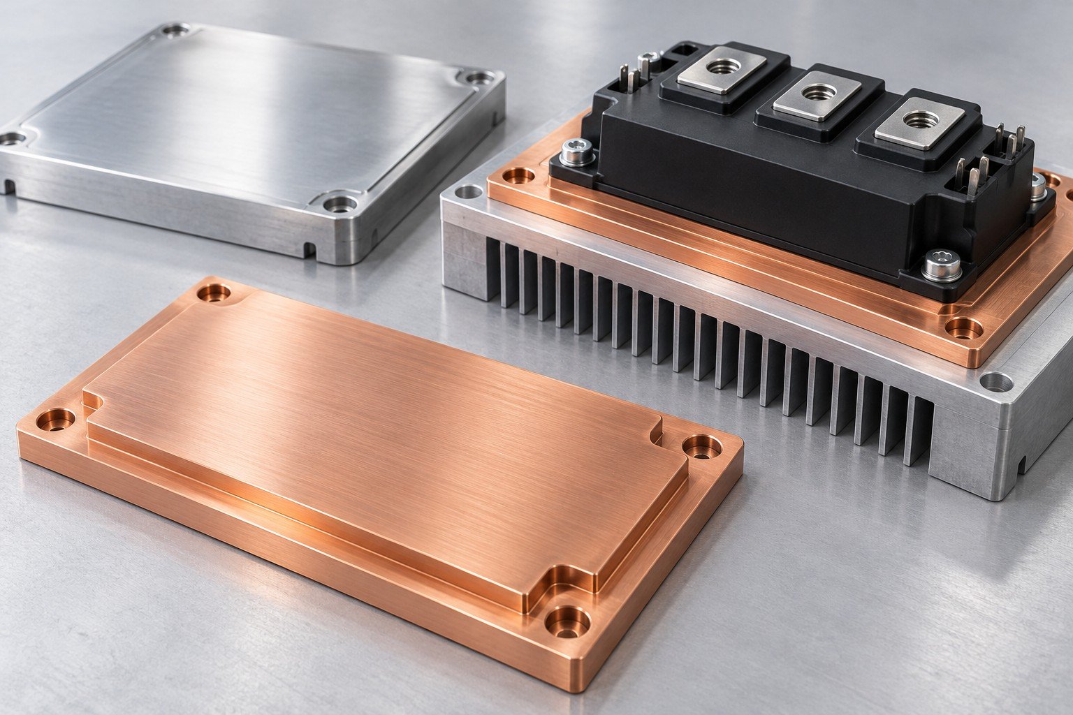 Illustrative machined contact interfaces concept, not documentary company or customer photography