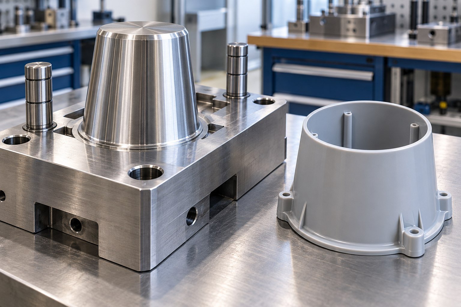 Agree Release and Surface Appearance — illustrative injection mold tooling concept