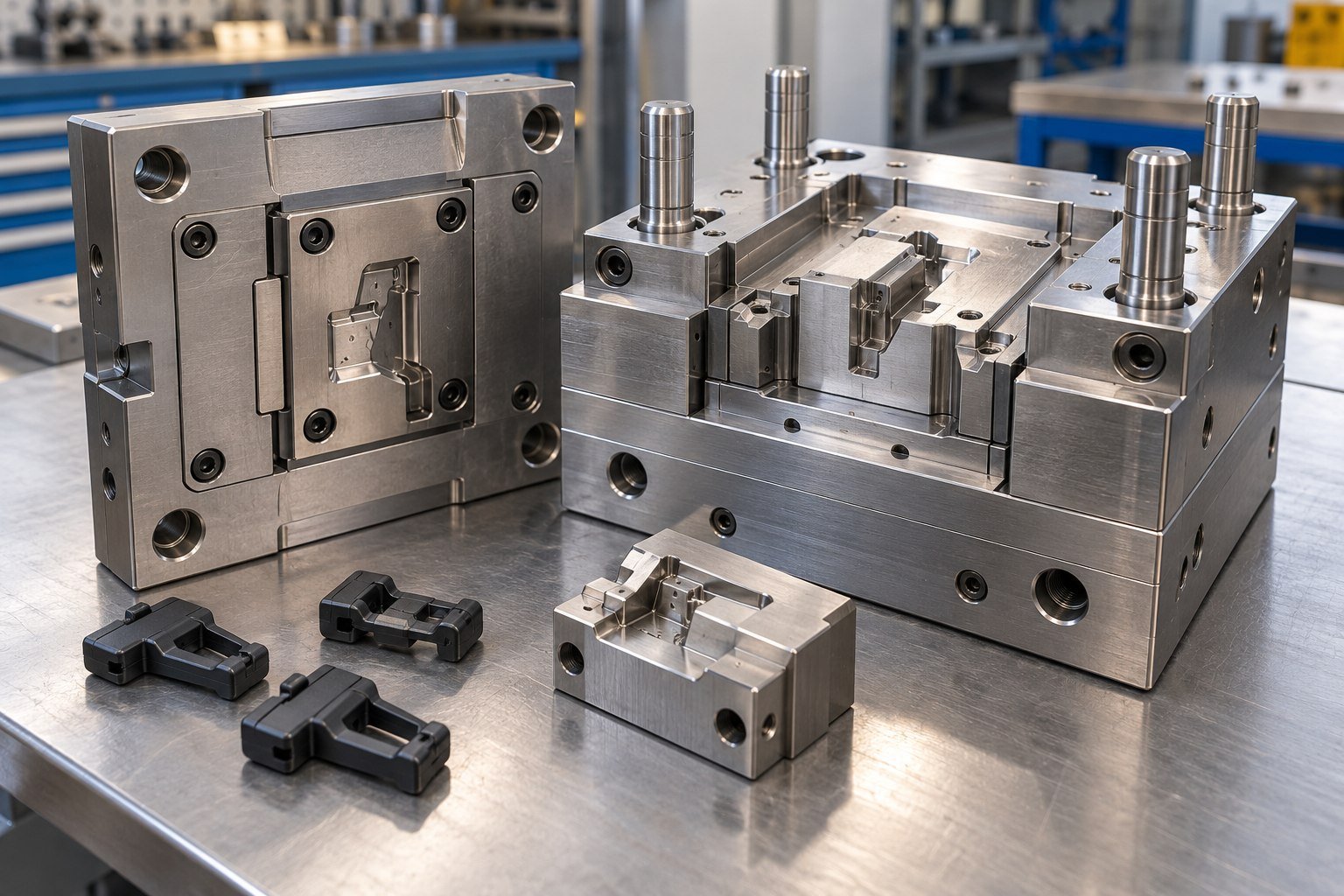 Bridge Mold — illustrative injection mold tooling concept
