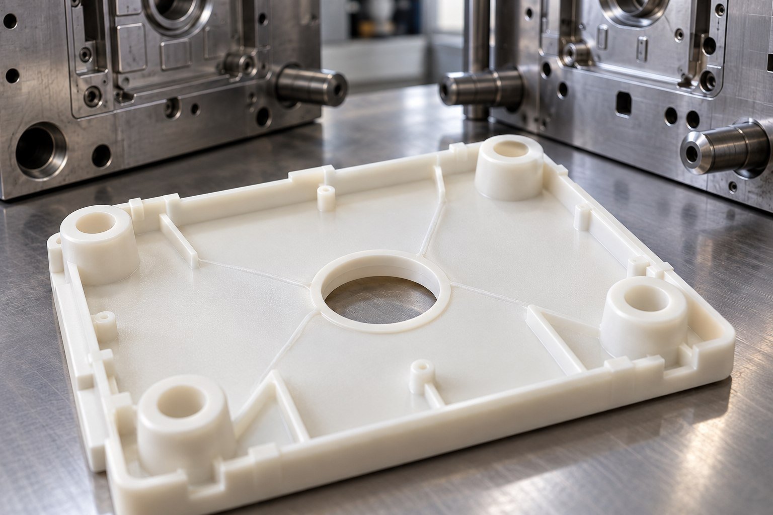 Weld Line trial review — illustrative injection mold tooling concept