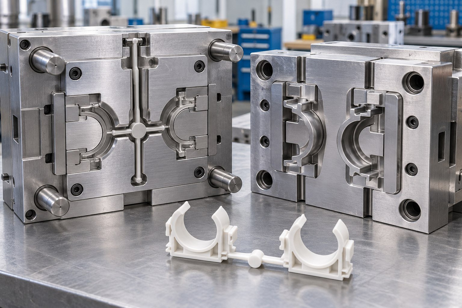 Cold Runner — illustrative injection mold tooling concept