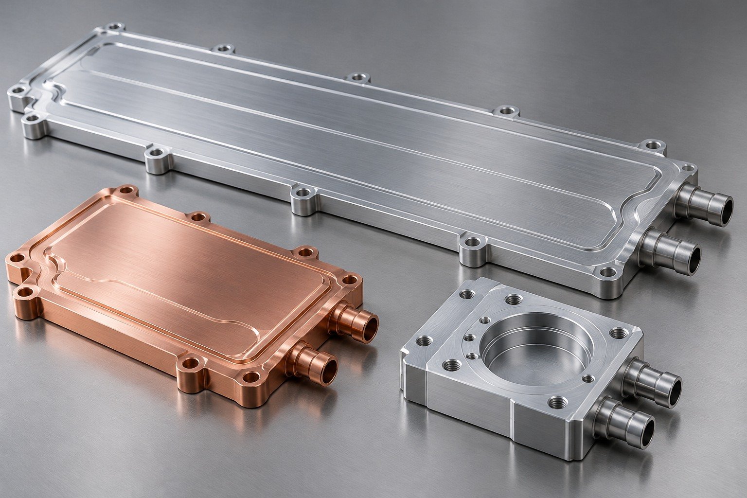Illustrative industry cooling solutions closed cooling component group; component concept, not documentary company or customer photography