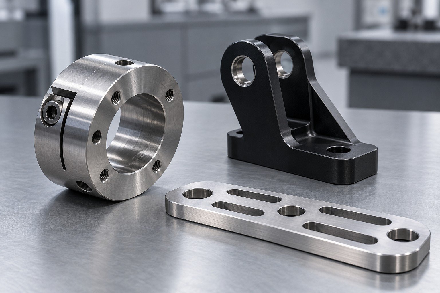 Illustrative Robotics & Automation manufactured component; page-specific concept, not a customer part
