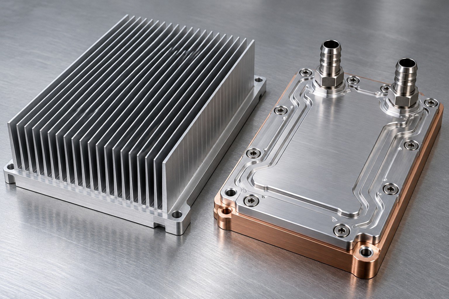 Illustrative flow and installed airflow review for inverter cooling components concept, not documentary company or customer photography