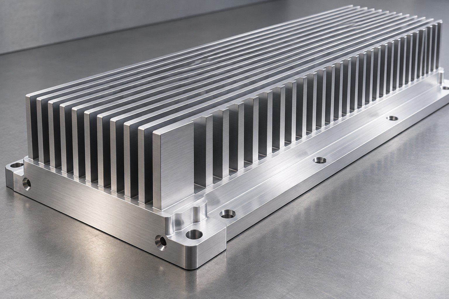 Illustrative air-cooled heat sinks concept, not documentary company or customer photography