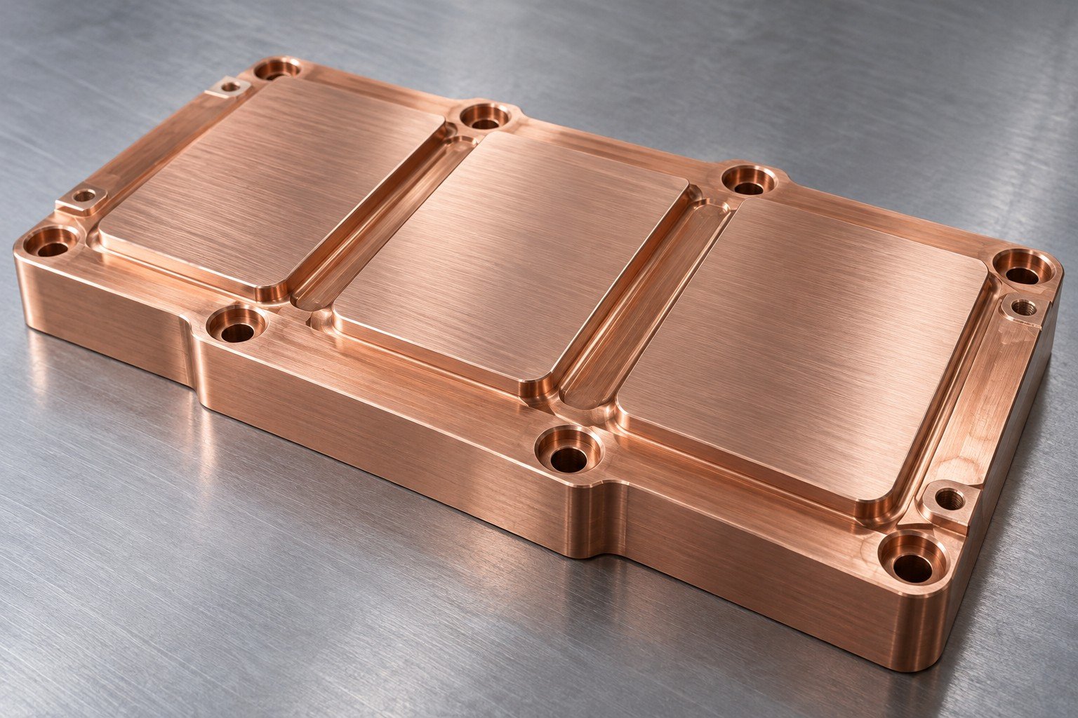 Illustrative machined contact interfaces concept, not documentary company or customer photography