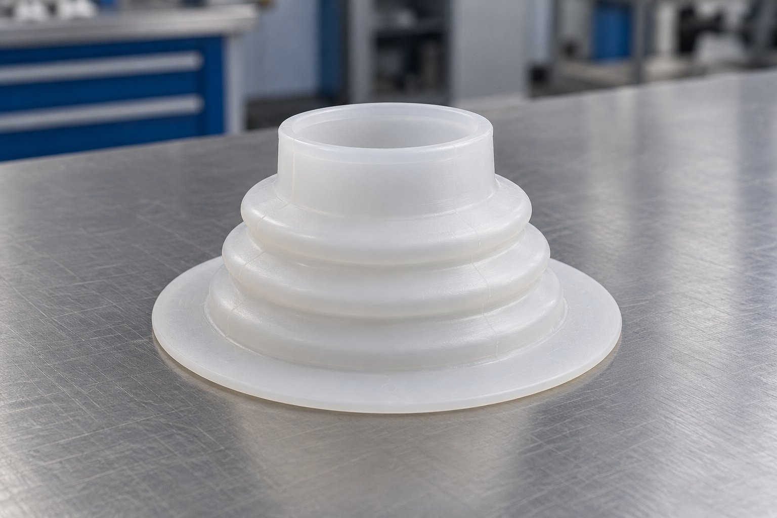 LDPE stock or compound component — illustrative generated concept
