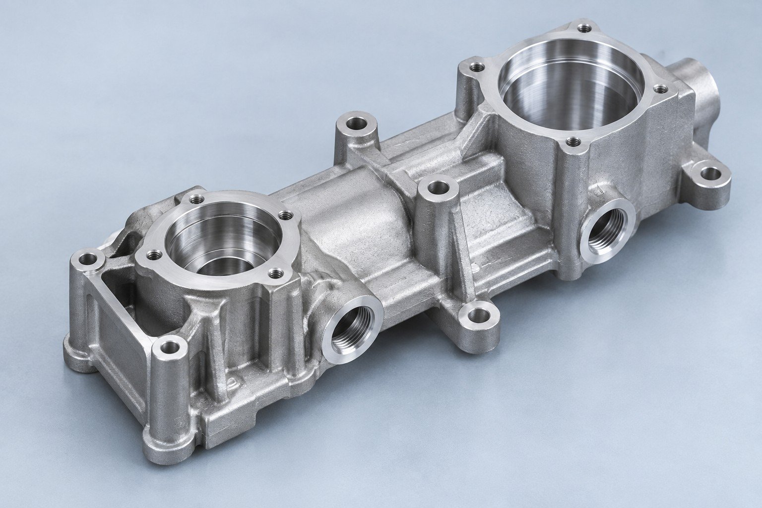 Nachbearbeitetes Aluminiumgehäuse — Bauteilkonzept