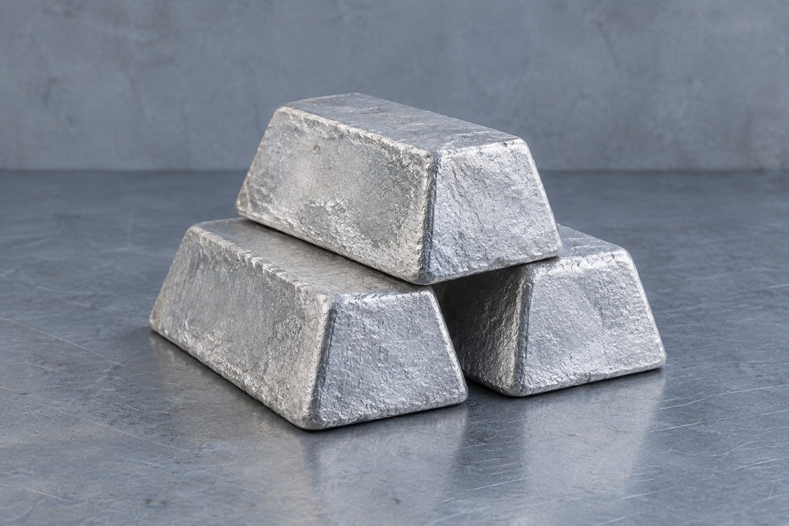Aluminum alloy ingots — illustrative material concept