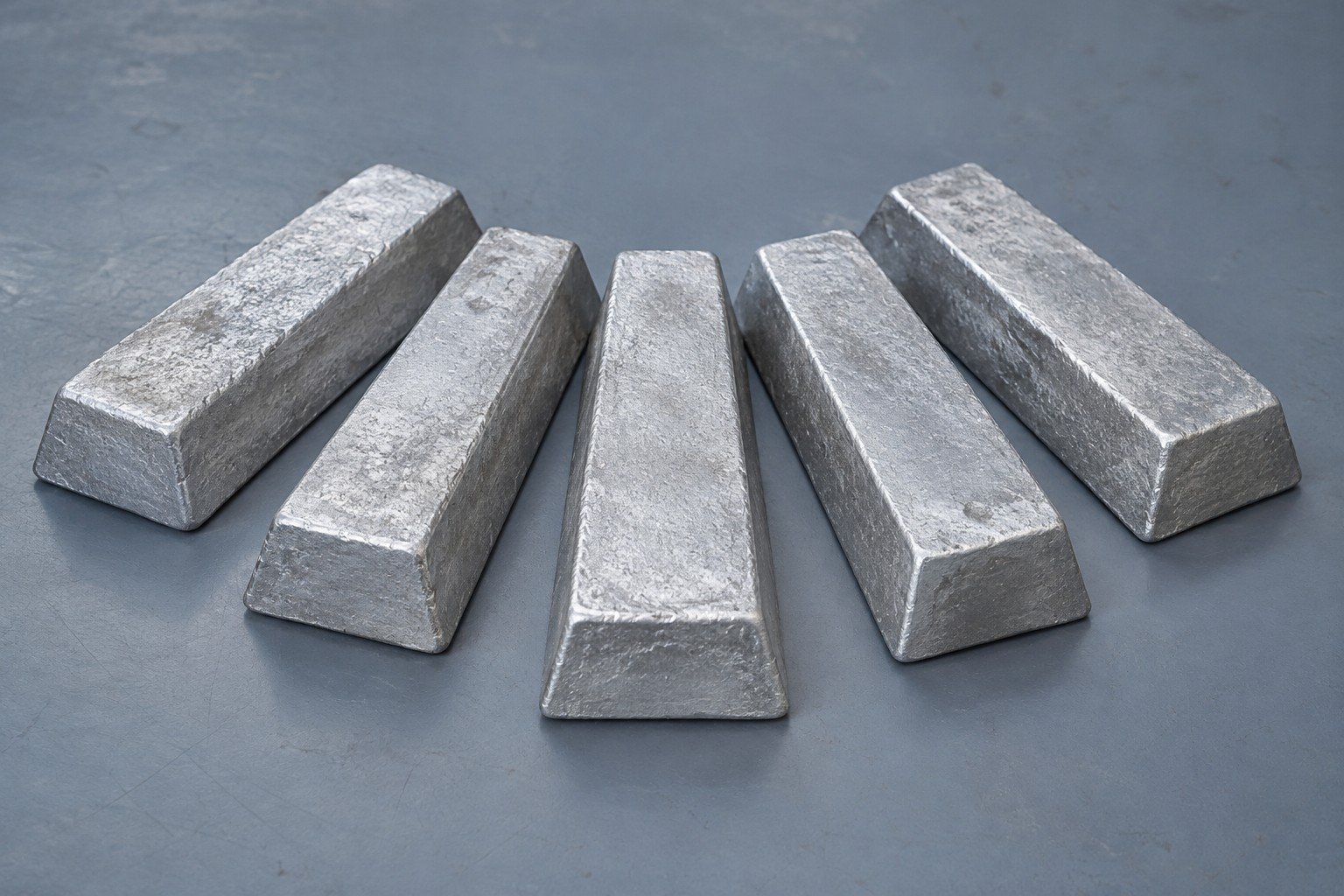 Lingots d’alliage d’aluminium — concept matière illustratif